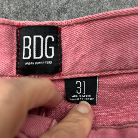 BDG Urban Outfitters High & Wide Jeans Women's Size 31 Relaxed Fit Pink Denim - Picture 5 of 15